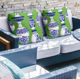 Java Botanical Reversible Indoor/Outdoor Square Pillow