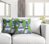 Java Botanical Reversible Indoor/Outdoor Square Pillow
