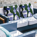 Java Botanical Reversible Indoor/Outdoor Square Pillow