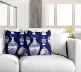 Java Botanical Reversible Indoor/Outdoor Square Pillow