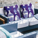 Java Botanical Reversible Indoor/Outdoor Square Pillow