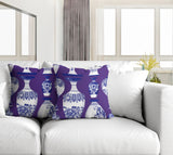 Java Botanical Reversible Indoor/Outdoor Square Pillow