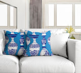 Java Botanical Reversible Indoor/Outdoor Square Pillow