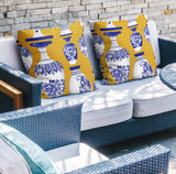 Java Botanical Reversible Indoor/Outdoor Square Pillow