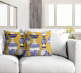 Java Botanical Reversible Indoor/Outdoor Square Pillow