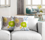 Jax Floral Reversible Indoor/Outdoor Square Pillow