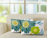Jax Floral Reversible Indoor/Outdoor Rectangular Pillow
