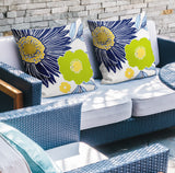 Jax Floral Reversible Indoor/Outdoor Square Pillow