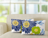 Jax Floral Reversible Indoor/Outdoor Rectangular Pillow