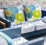 Jax Floral Reversible Indoor/Outdoor Square Pillow