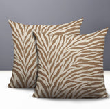Jay Zebra Print Indoor/Outdoor Reversible Square Pillow