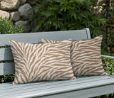 Jay Zebra Print Indoor/Outdoor Reversible Rectangular Pillow