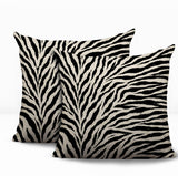Jay Zebra Print Indoor/Outdoor Reversible Square Pillow