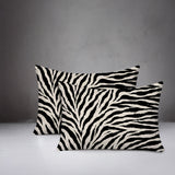 Jay Zebra Print Indoor/Outdoor Reversible Rectangular Pillow