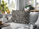 Jay Zebra Print Indoor/Outdoor Reversible Square Pillow