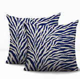 Jay Zebra Print Indoor/Outdoor Reversible Square Pillow