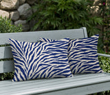 Jay Zebra Print Indoor/Outdoor Reversible Rectangular Pillow