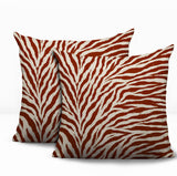Jay Zebra Print Indoor/Outdoor Reversible Square Pillow
