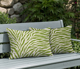 Jay Zebra Print Indoor/Outdoor Reversible Rectangular Pillow