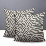 Jay Zebra Print Indoor/Outdoor Reversible Square Pillow