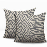 Jay Zebra Print Indoor/Outdoor Reversible Square Pillow