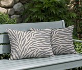 Jay Zebra Print Indoor/Outdoor Reversible Rectangular Pillow
