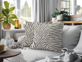 Jay Zebra Print Indoor/Outdoor Reversible Square Pillow