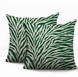 Jay Zebra Print Indoor/Outdoor Reversible Square Pillow