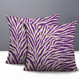 Jay Zebra Print Indoor/Outdoor Reversible Square Pillow