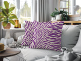 Jay Zebra Print Indoor/Outdoor Reversible Square Pillow
