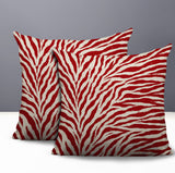 Jay Zebra Print Indoor/Outdoor Reversible Square Pillow