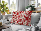 Jay Zebra Print Indoor/Outdoor Reversible Square Pillow