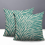 Jay Zebra Print Indoor/Outdoor Reversible Square Pillow