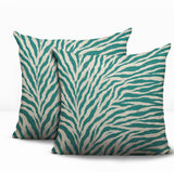 Jay Zebra Print Indoor/Outdoor Reversible Square Pillow
