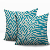 Jay Zebra Print Indoor/Outdoor Reversible Square Pillow