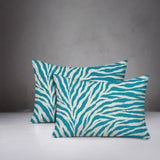 Jay Zebra Print Indoor/Outdoor Reversible Rectangular Pillow