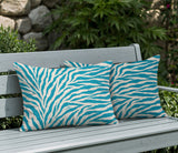 Jay Zebra Print Indoor/Outdoor Reversible Rectangular Pillow