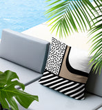 Jazzo Abstract Reversible Indoor/Outdoor Square Pillow