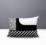 Jazzo Abstract Reversible Indoor/Outdoor Rectangle Pillow
