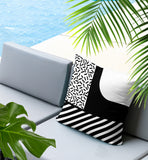 Jazzo Abstract Reversible Indoor/Outdoor Square Pillow