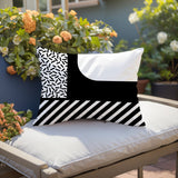 Jazzo Abstract Reversible Indoor/Outdoor Rectangle Pillow