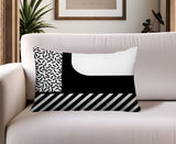 Jazzo Abstract Reversible Indoor/Outdoor Rectangle Pillow