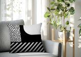 Jazzo Abstract Reversible Indoor/Outdoor Square Pillow