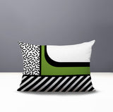 Jazzo Abstract Reversible Indoor/Outdoor Rectangle Pillow