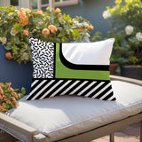 Jazzo Abstract Reversible Indoor/Outdoor Square Pillow