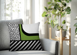 Jazzo Abstract Reversible Indoor/Outdoor Square Pillow