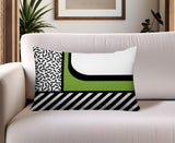 Jazzo Abstract Reversible Indoor/Outdoor Square Pillow