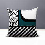 Jazzo Abstract Reversible Indoor/Outdoor Square Pillow
