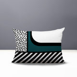 Jazzo Abstract Reversible Indoor/Outdoor Rectangle Pillow