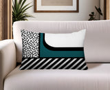 Jazzo Abstract Reversible Indoor/Outdoor Square Pillow